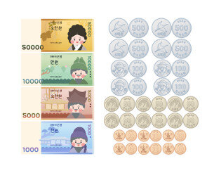 돈(지폐,동전)