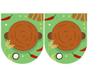 [개별도안] 된장 담그기 가랜드