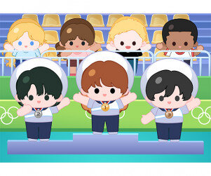 올림픽 시상식 배경