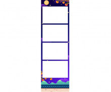 한가위 보름달 밤 네컷