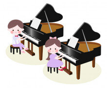 피아노 치는 아이