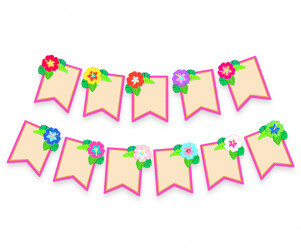 [개별도안] 알로하 가랜드