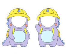 공룡 합성이미지 (2인용)