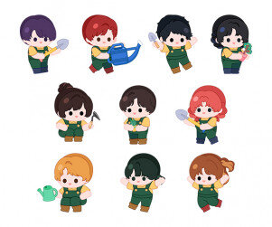 나무 심는 아이