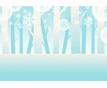 눈 내리는 숲 배경