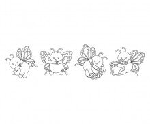 나비 색칠 모음