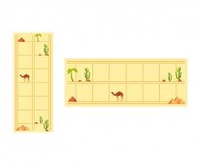 사막에 사는 친구들 원고지 레터링(문구없음)