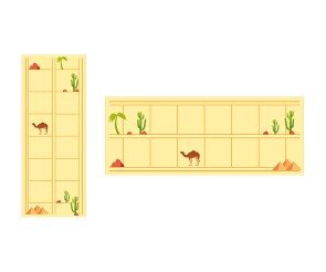 사막에 사는 친구들 원고지 레터링(문구없음)