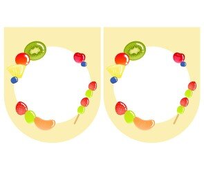 [개별도안] 과일꼬치 만들기 가랜드