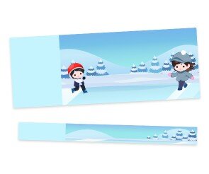 스케이트장 입장권(문구없음)