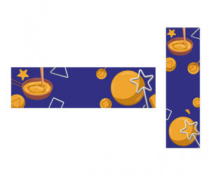 달콤한 달고나 놀이 가로 세로 배너(문구없음)