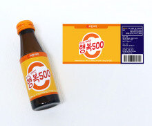 행복500 음료 라벨