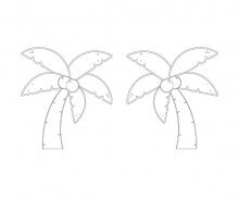 야자수 색칠 모음