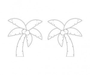 야자수 색칠 모음