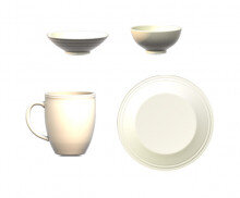 그릇,접시,컵(흰색)
