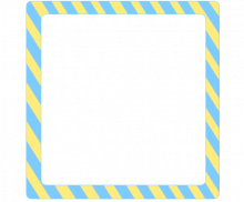 하늘 노랑 정사각 테두리