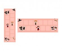 세계의 아름다운 전통 복장 원고지 레터링(문구없음)