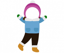 만세하는 아이 합성이미지