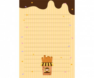 츄러스 가게 배경