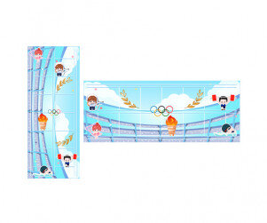 하계 올림픽 종목 원고지 레터링(문구없음)