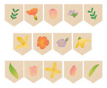 꽃 장식 가랜드