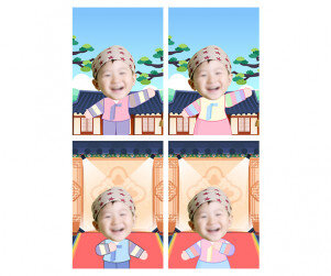 한복 패션쇼 합성 포스터(문구없음)