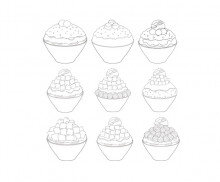 빙수 색칠 모음