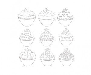 빙수 색칠 모음