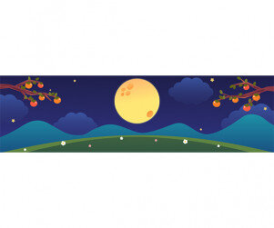 추석 가로 배너(문구없음)