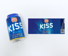 KISS 캔맥주 라벨