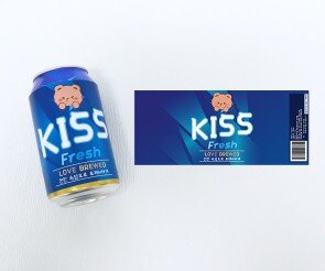 KISS 캔맥주 라벨
