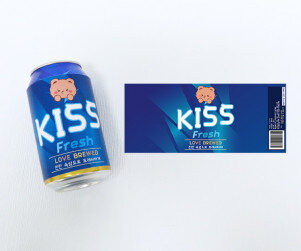 KISS 캔맥주 라벨