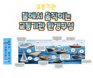 물에서 움직이는 교통기관 환경구성