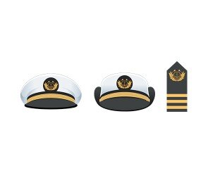 항해사 모자, 견장