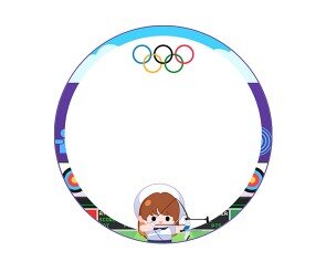 올림픽 양궁 라벨