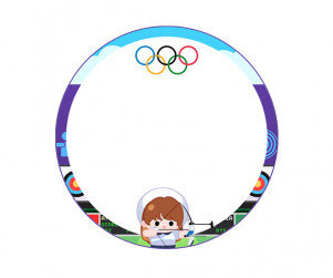 올림픽 양궁 라벨