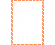 주황 사선 테두리