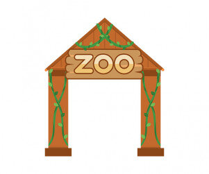 동물원 입구 (나무)