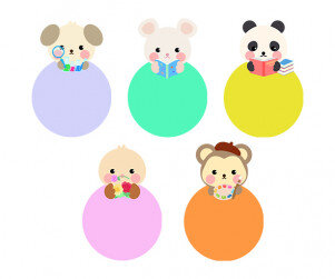 동물 영역판(원)(문구없음)