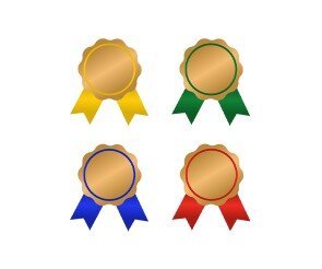 상장 리본 라벨