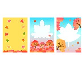 단풍 축제 포스터(문구없음)