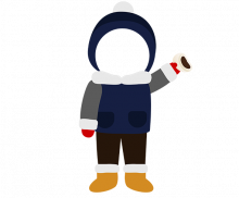 호빵 먹는 아이 합성이미지