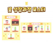 꽃 성장과정 포스터