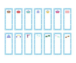 겨울 용품 가게 세로 메뉴판(문구없음)