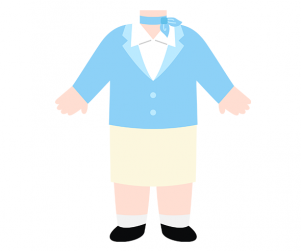 여자 승무원 합성이미지