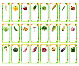 채소가게 개별 메뉴판(문구없음)