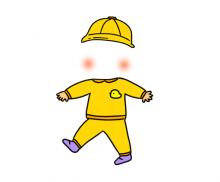 노란색체육복 합성이미지