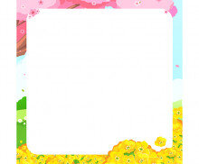 유채꽃밭 메모지