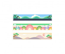 커피 스틱 설날 라벨(문구없음)