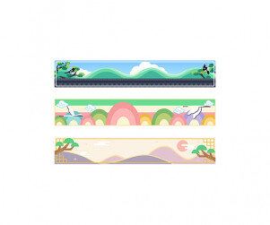 커피 스틱 설날 라벨(문구없음)